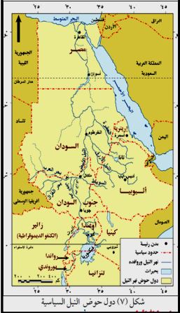 خريطة نهر النيل