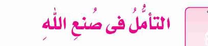 الدرس الثالث: التأمل في صنع الله